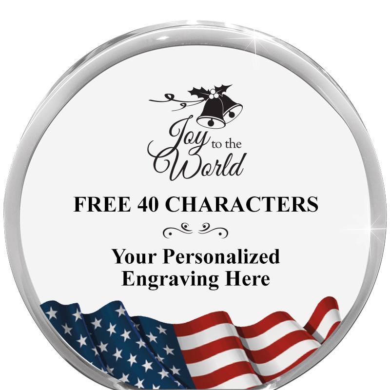 4" FLAG ORBIT ACRYLIC