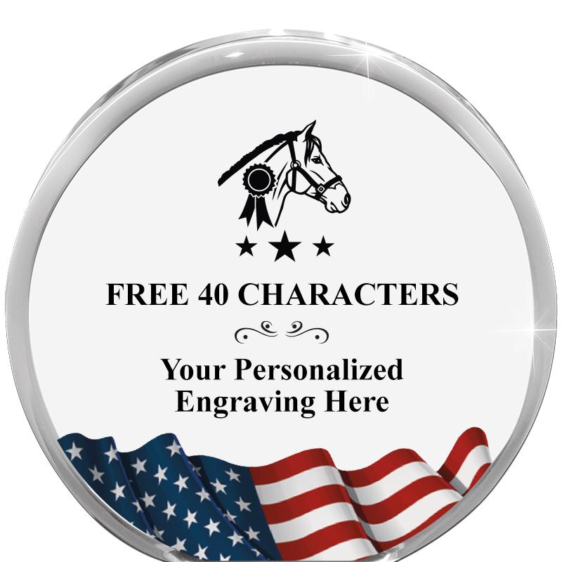 4" FLAG ORBIT ACRYLIC