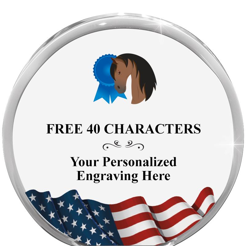 4" FLAG ORBIT ACRYLIC