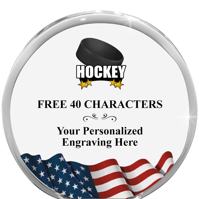 4" FLAG ORBIT ACRYLIC