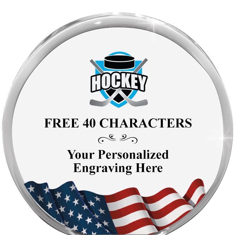 4" FLAG ORBIT ACRYLIC