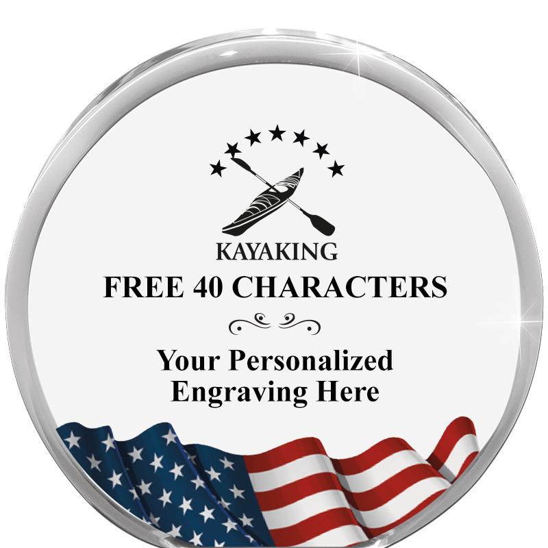 4" FLAG ORBIT ACRYLIC