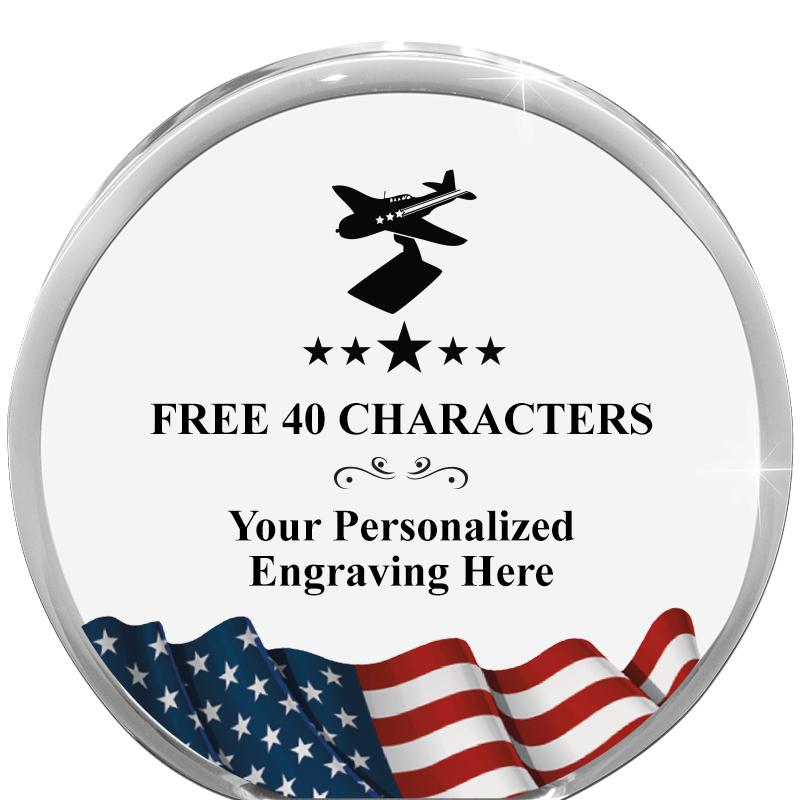 4" FLAG ORBIT ACRYLIC