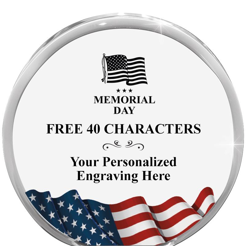 4" FLAG ORBIT ACRYLIC