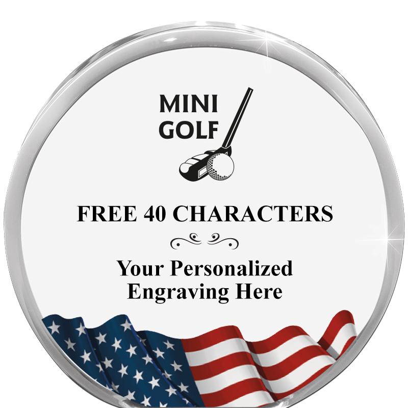 4" FLAG ORBIT ACRYLIC