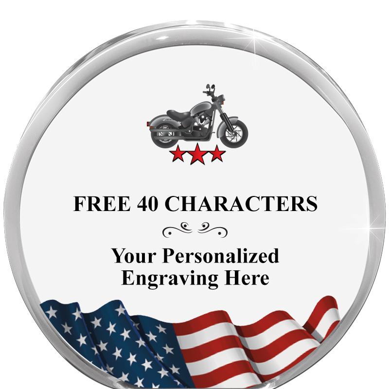 4" FLAG ORBIT ACRYLIC