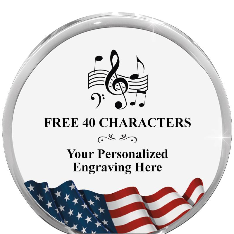 4" FLAG ORBIT ACRYLIC