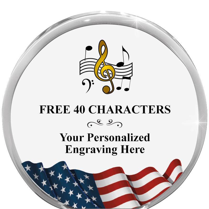 4" FLAG ORBIT ACRYLIC