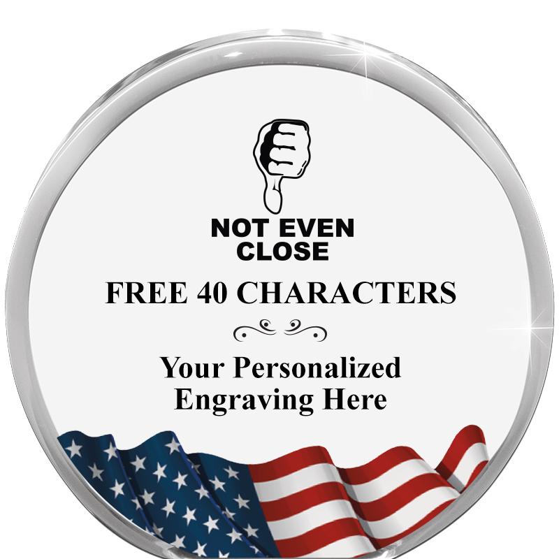 4" FLAG ORBIT ACRYLIC