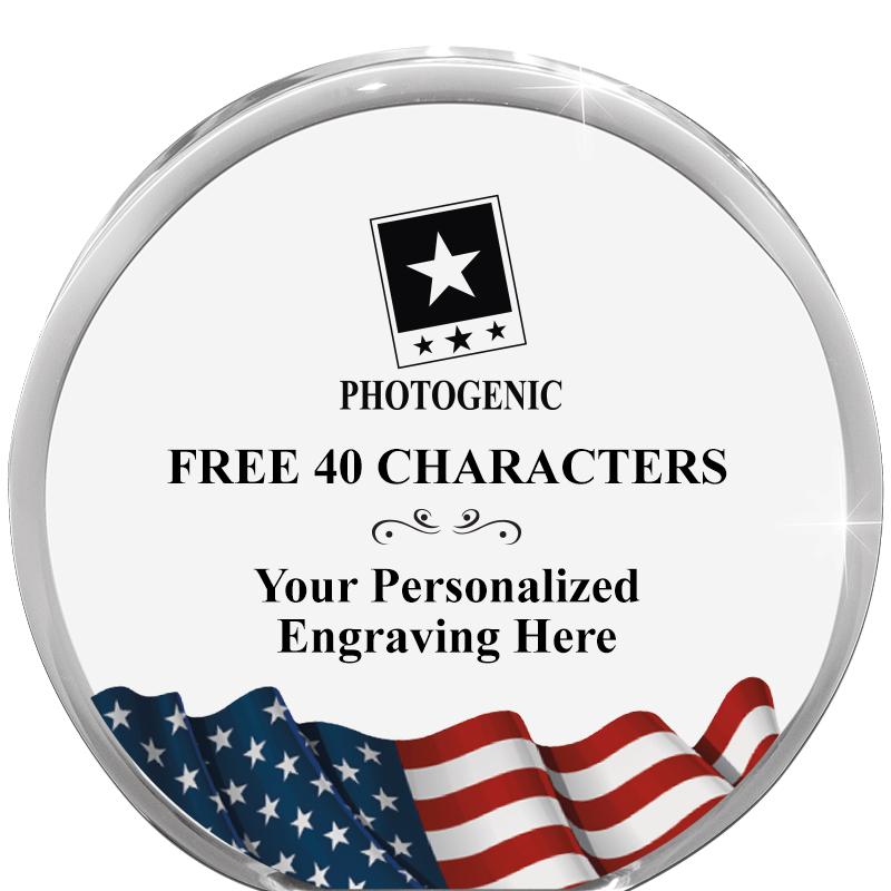 4" FLAG ORBIT ACRYLIC