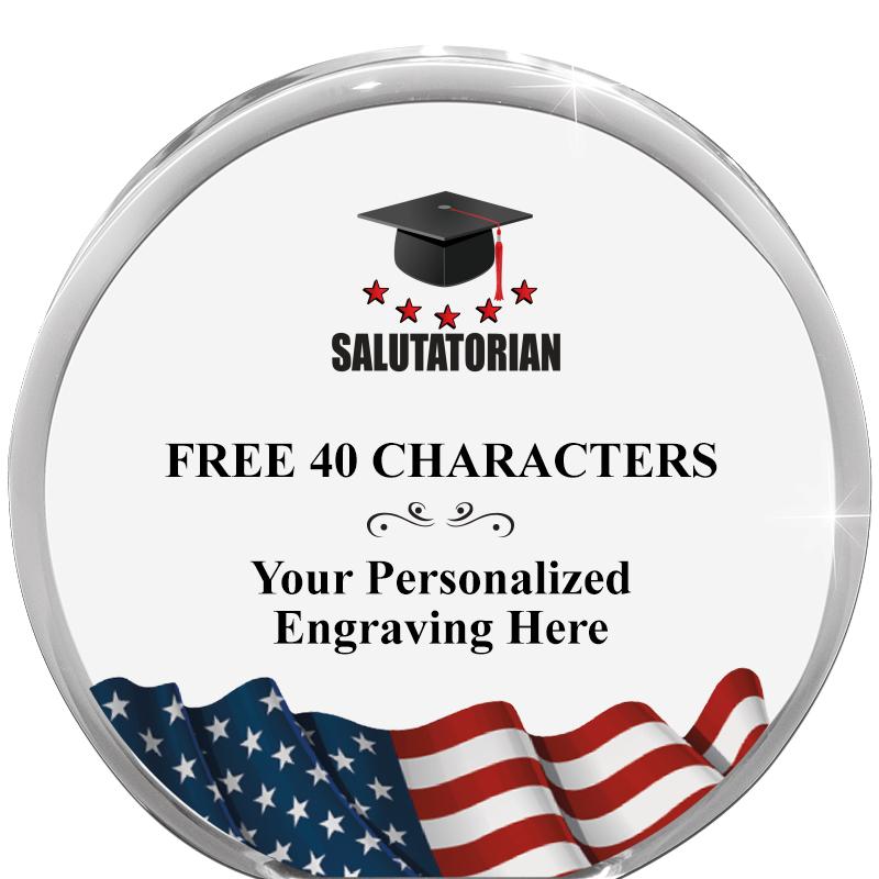 4" FLAG ORBIT ACRYLIC