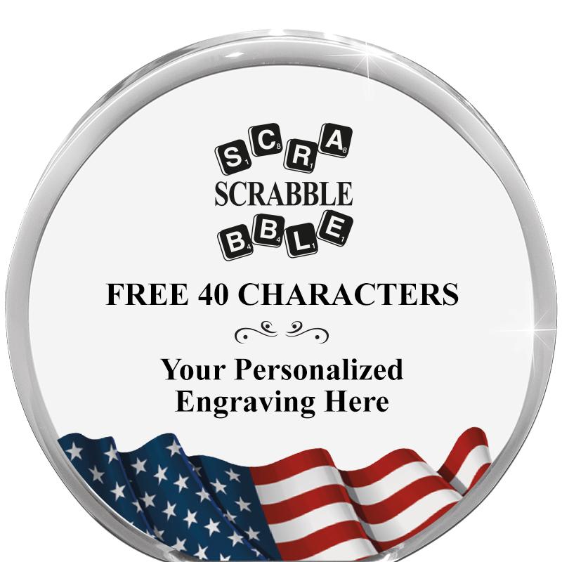 4" FLAG ORBIT ACRYLIC