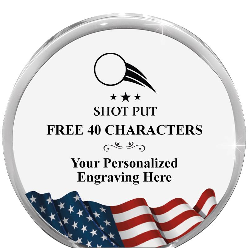 4" FLAG ORBIT ACRYLIC