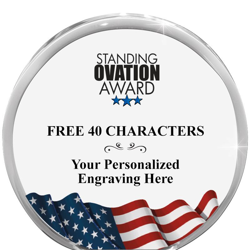 4" FLAG ORBIT ACRYLIC