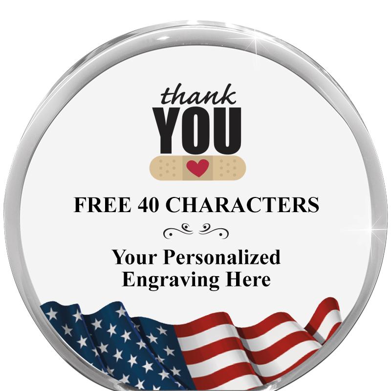 4" FLAG ORBIT ACRYLIC