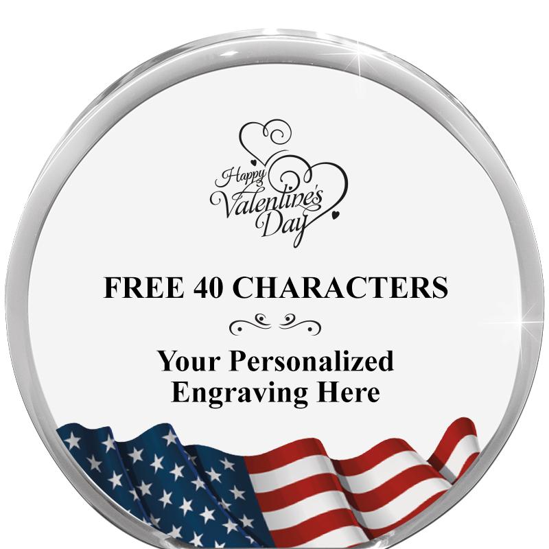 4" FLAG ORBIT ACRYLIC