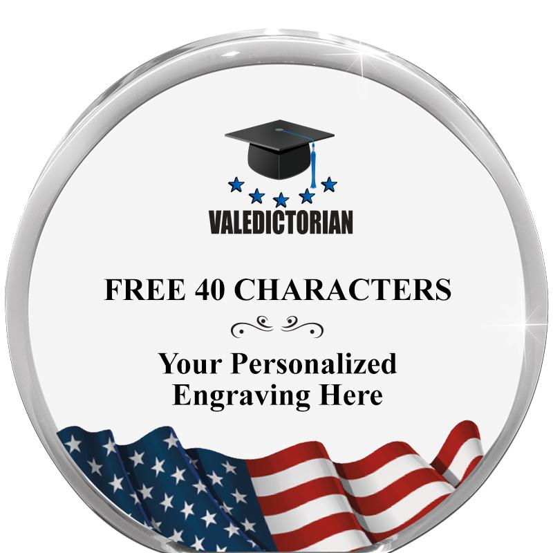 4" FLAG ORBIT ACRYLIC