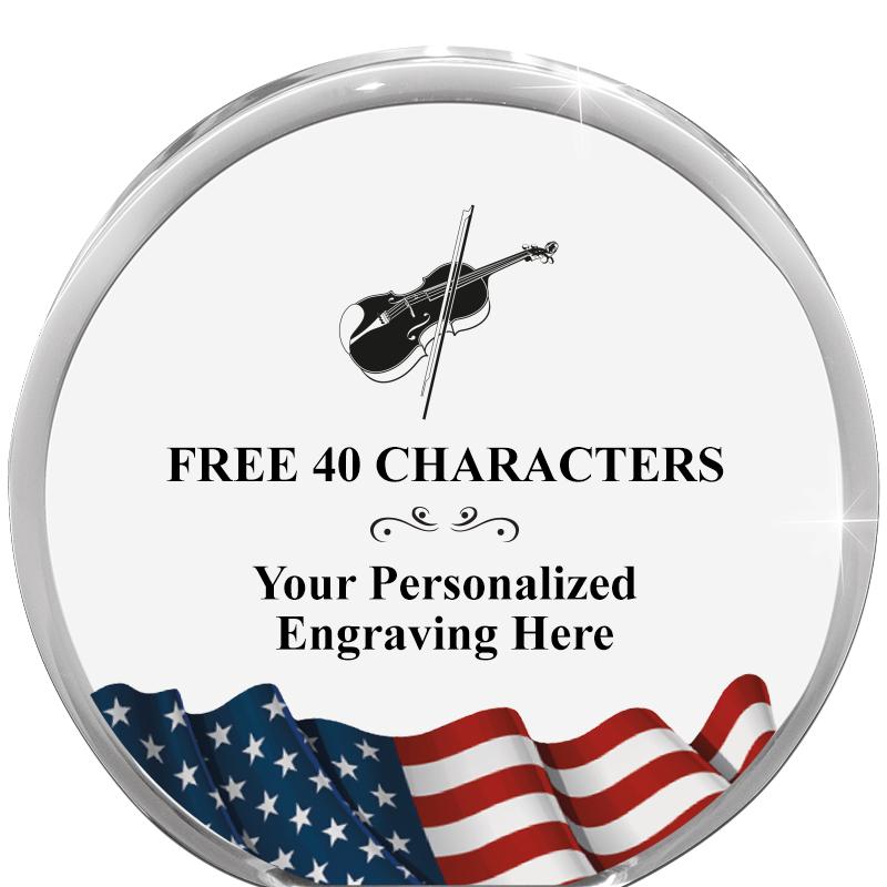 4" FLAG ORBIT ACRYLIC