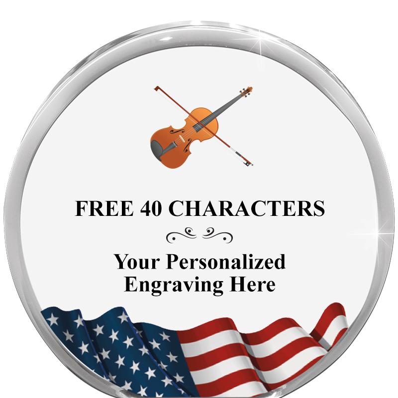 4" FLAG ORBIT ACRYLIC