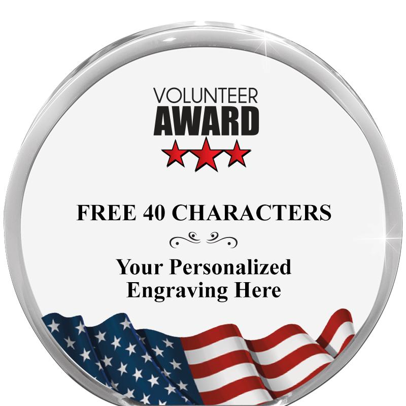 4" FLAG ORBIT ACRYLIC