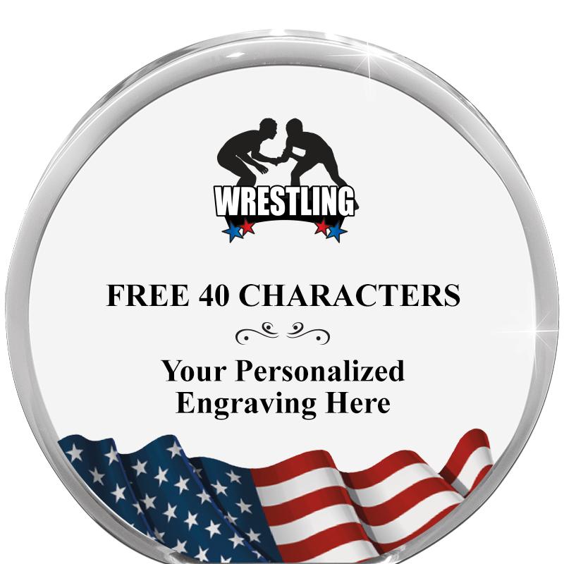 4" FLAG ORBIT ACRYLIC