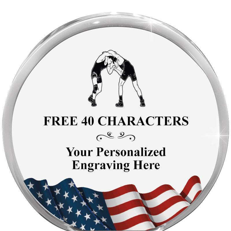 4" FLAG ORBIT ACRYLIC