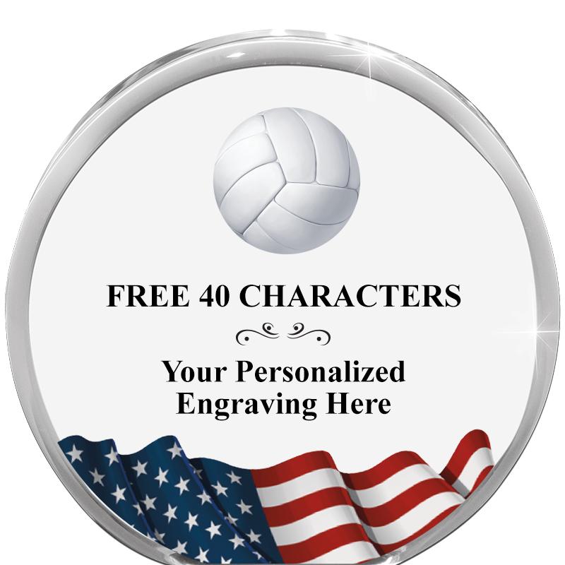 4" FLAG ORBIT ACRYLIC