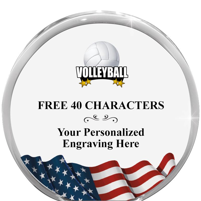 4" FLAG ORBIT ACRYLIC