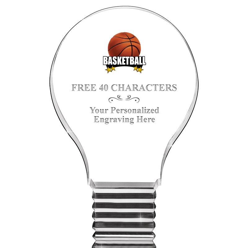 6" LIGHT BULB ACRYLIC