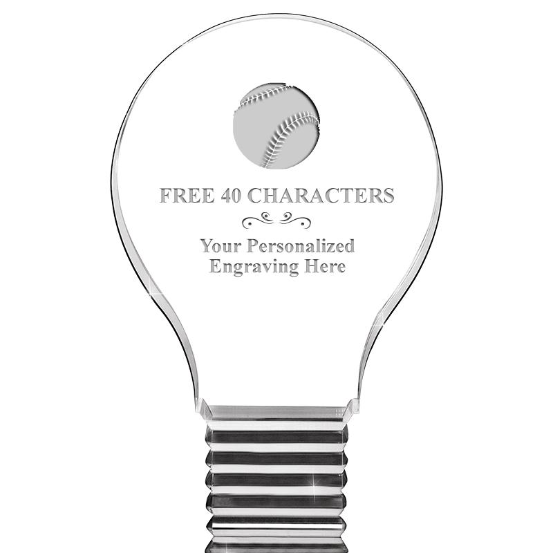 6" LIGHT BULB ACRYLIC