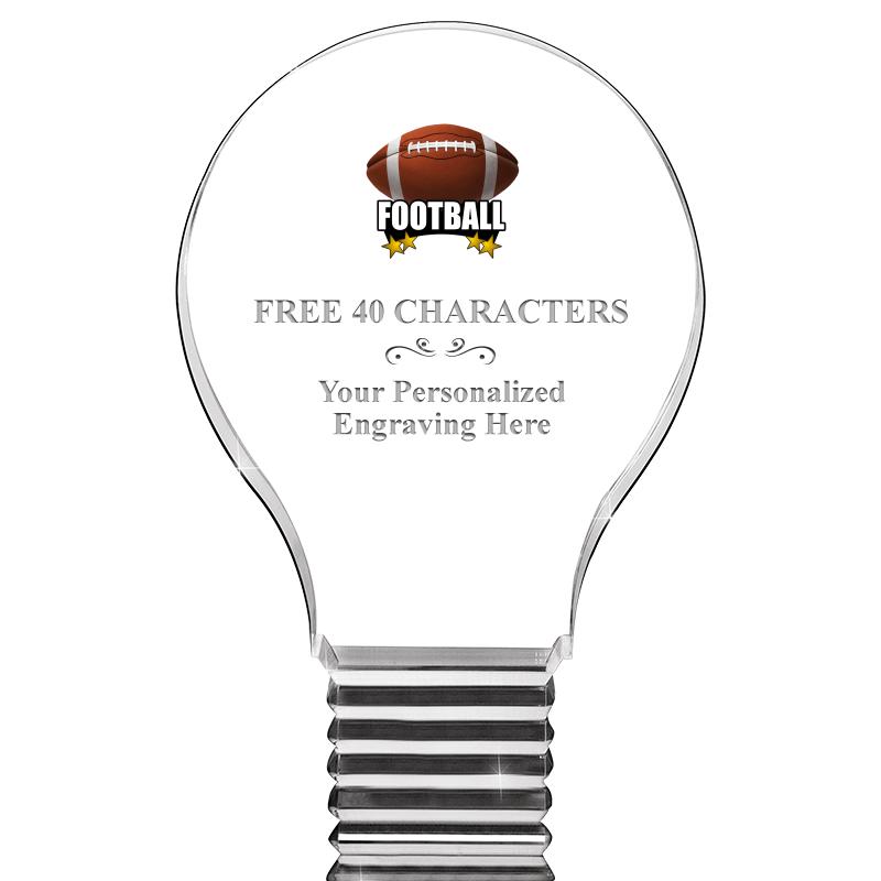 6" LIGHT BULB ACRYLIC