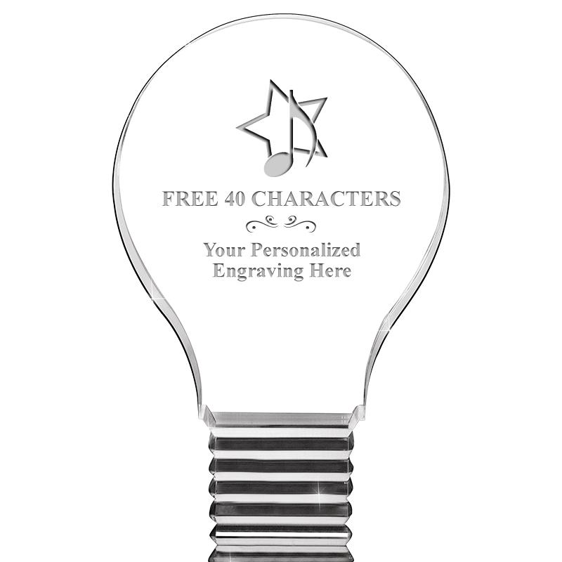 6" LIGHT BULB ACRYLIC