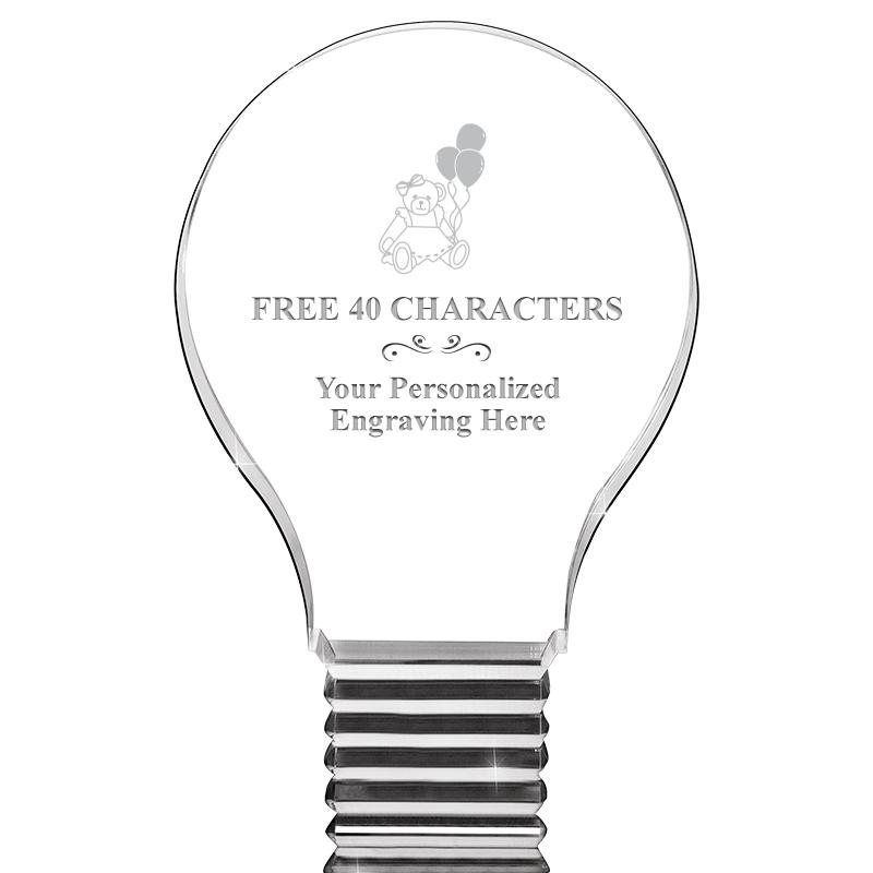 6" LIGHT BULB ACRYLIC