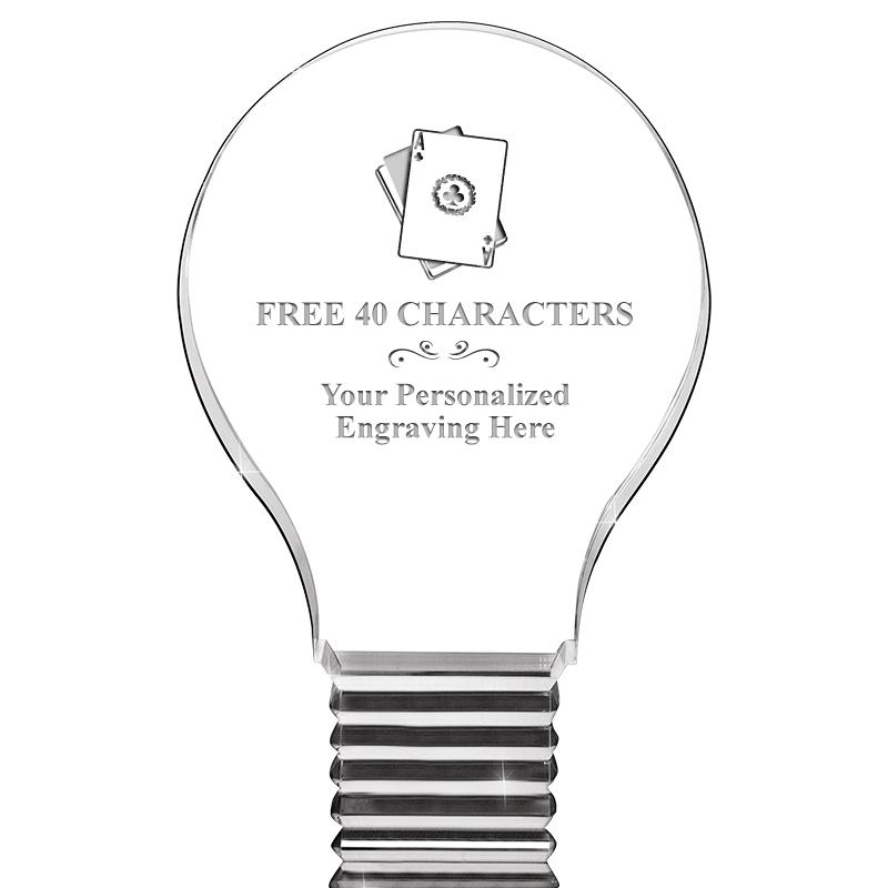 6" LIGHT BULB ACRYLIC