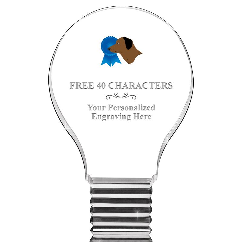 6" LIGHT BULB ACRYLIC