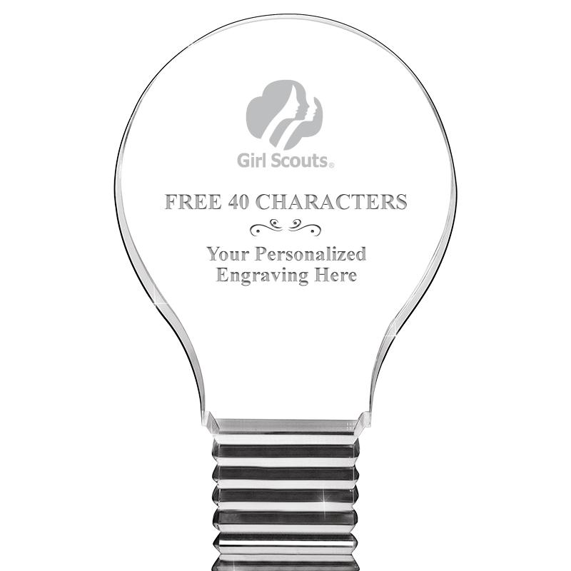 6" LIGHT BULB ACRYLIC