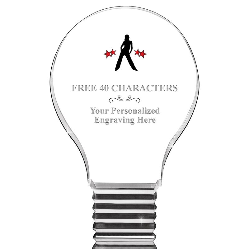 6" LIGHT BULB ACRYLIC