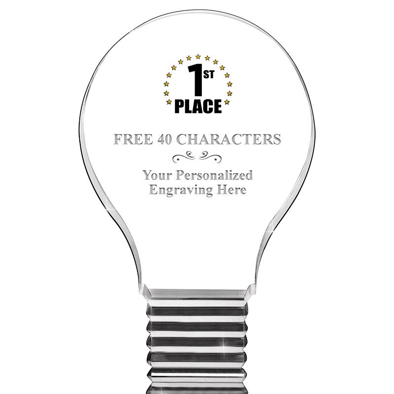 6" LIGHT BULB ACRYLIC