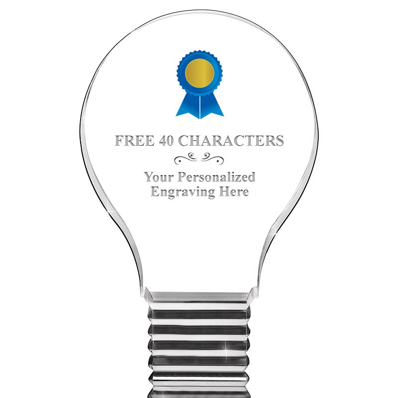 6" LIGHT BULB ACRYLIC