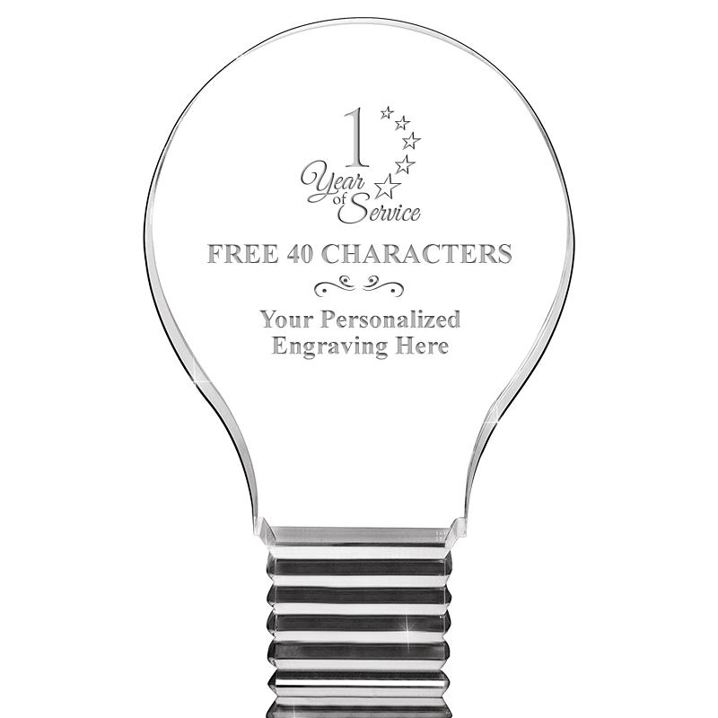 6" LIGHT BULB ACRYLIC