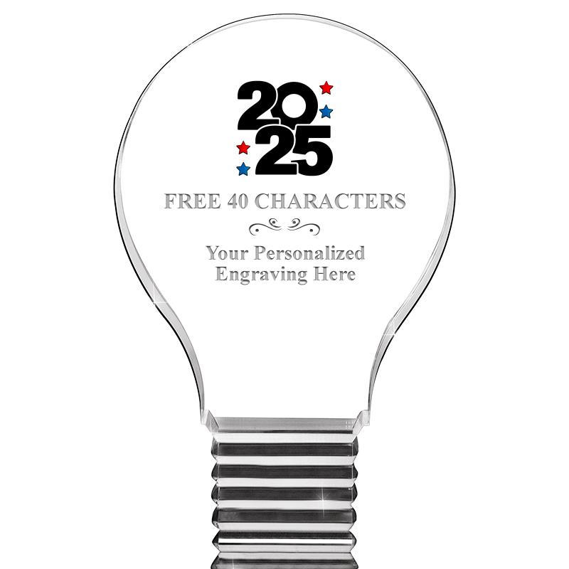 6" LIGHT BULB ACRYLIC