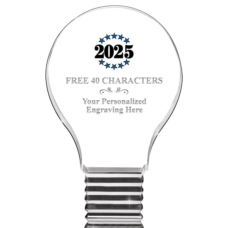 6" LIGHT BULB ACRYLIC