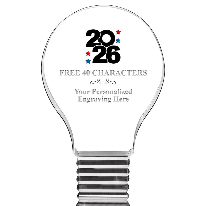 6" LIGHT BULB ACRYLIC