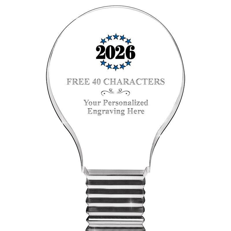 6" LIGHT BULB ACRYLIC