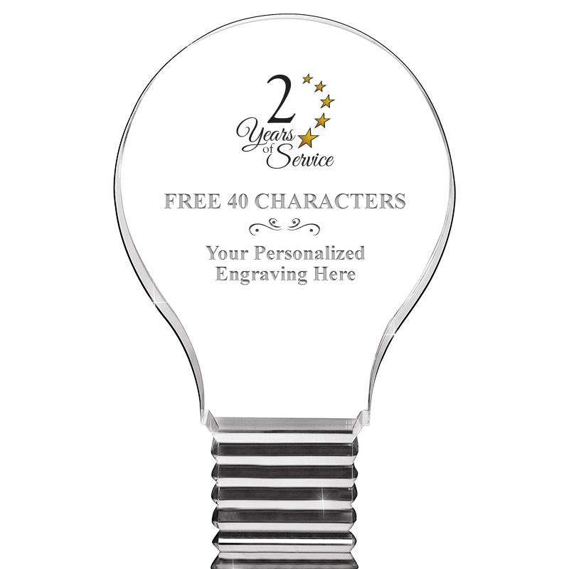 6" LIGHT BULB ACRYLIC