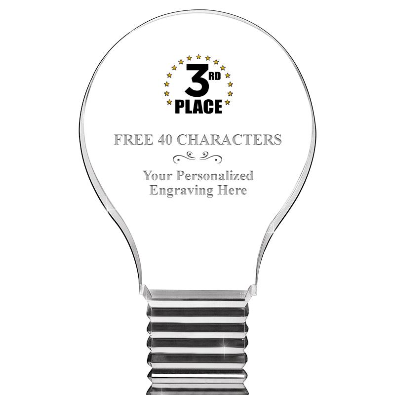 6" LIGHT BULB ACRYLIC