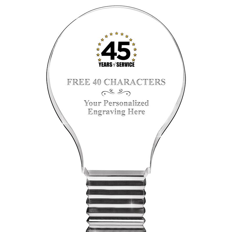 6" LIGHT BULB ACRYLIC