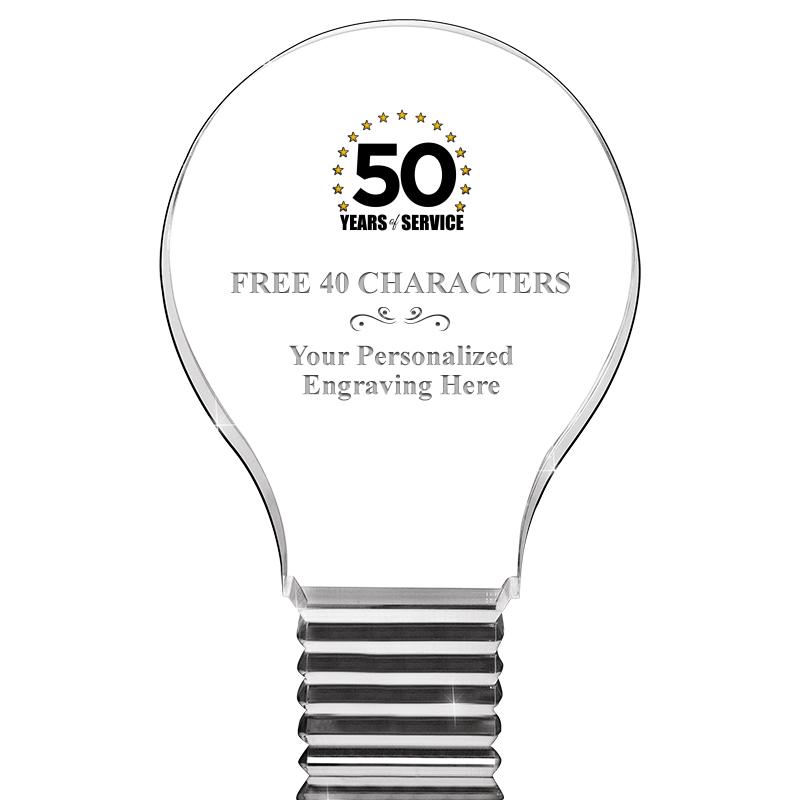 6" LIGHT BULB ACRYLIC