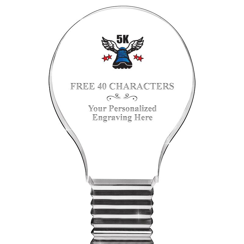 6" LIGHT BULB ACRYLIC