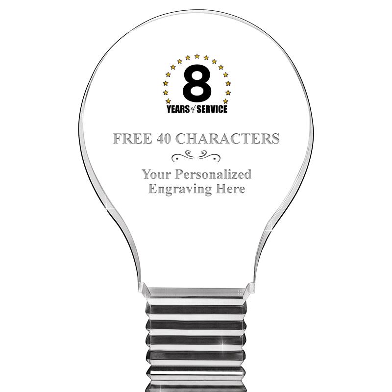 6" LIGHT BULB ACRYLIC